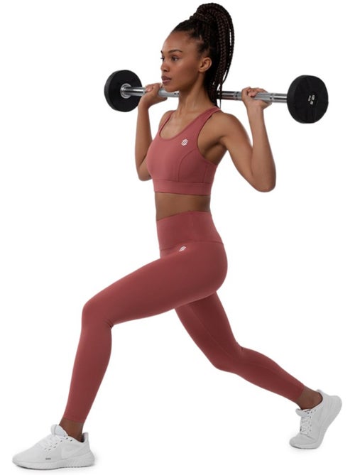 Leggings sport taille mi-haute fitness femme success - Kiabi