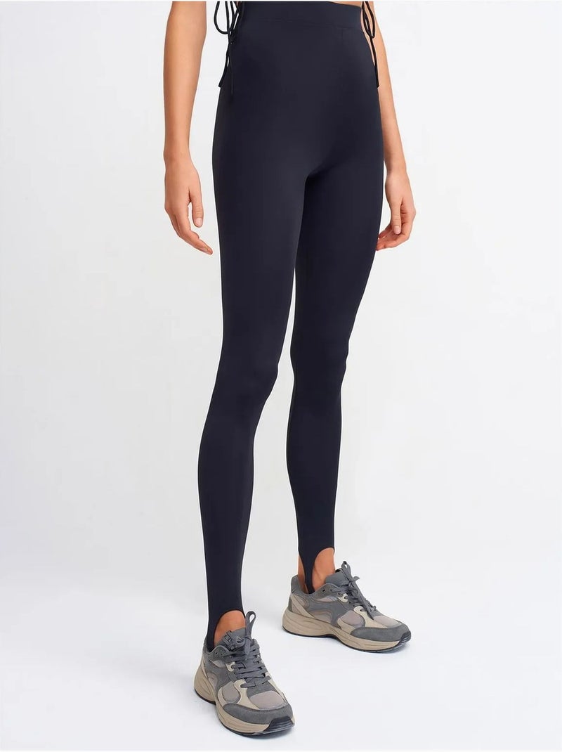 Leggings taille haute à jambe fuselée dilvin Bleu marine - Kiabi