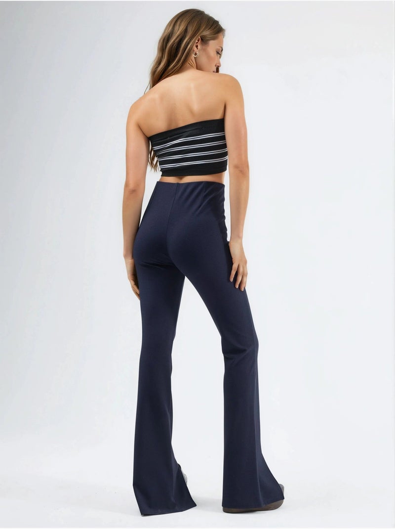 Leggings taille haute et coupe slim busem Bleu marine - Kiabi