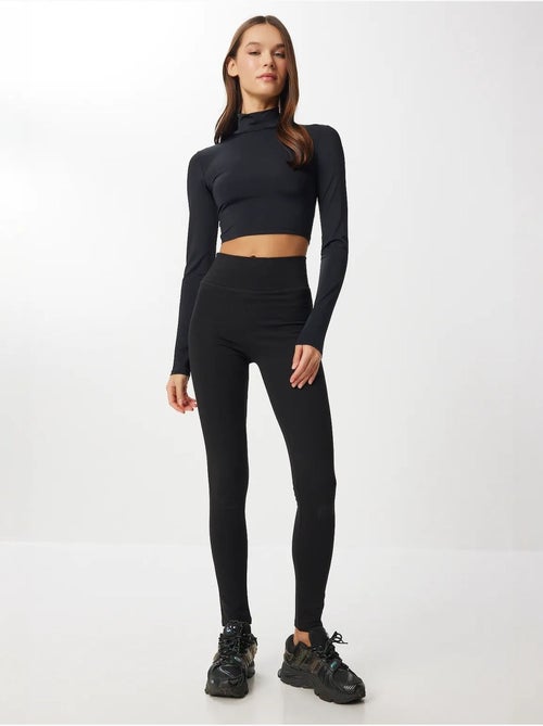 Leggings taille haute slim à enfiler istanbul - Kiabi