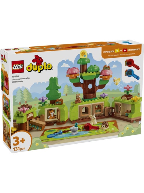 Lego 10480 - découverte de la forêt avec des animaux sauvages - Kiabi