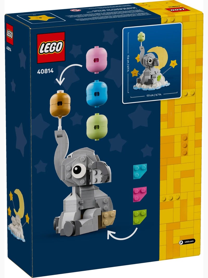 LEGO 40814 Le bébé éléphant dans le ciel Jaune - Kiabi