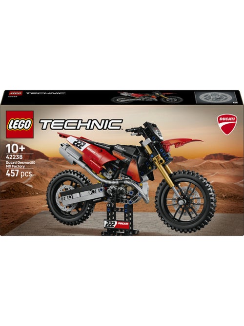 Lego 42238 - la moto ducati desmo450 mx factory - Kiabi