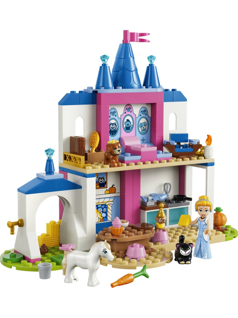 Lego 43283 - château de cendrillon et ses amis animaux Rouge - Kiabi