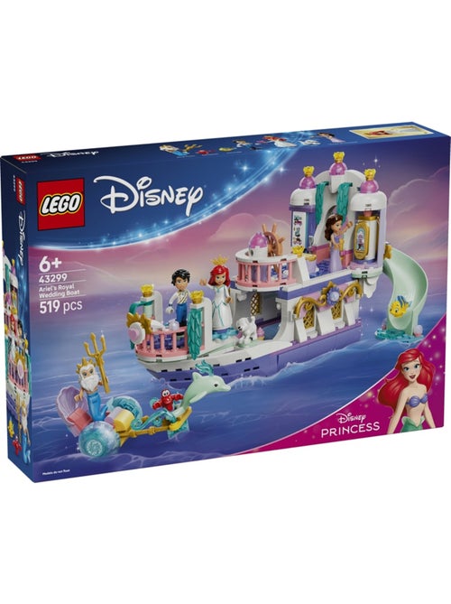 Lego 43299 - le bateau du mariage royal d’ariel - Kiabi