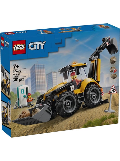 Lego 60480 - le tractopelle jaune - Kiabi
