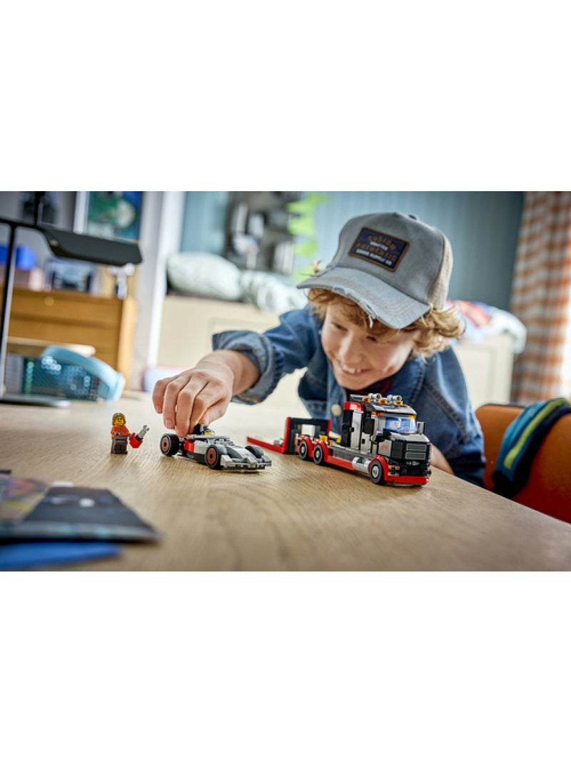 LEGO 60493 - Camion de F1® avec voiture de course de F1® Audi Bleu - Kiabi