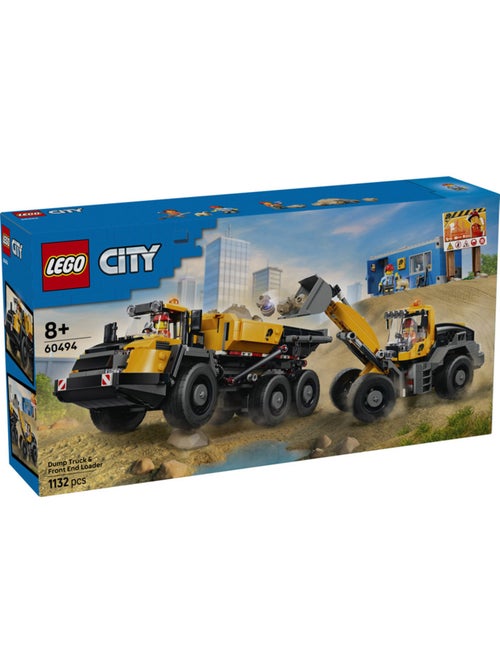Lego 60494 - le camion-benne et la chargeuse frontale - Kiabi