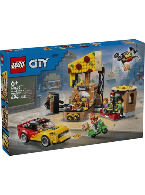 Lego 60496 - la pizzeria et ses véhicules de livraison - Kiabi