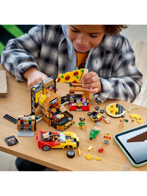Lego 60496 - la pizzeria et ses véhicules de livraison - Kiabi