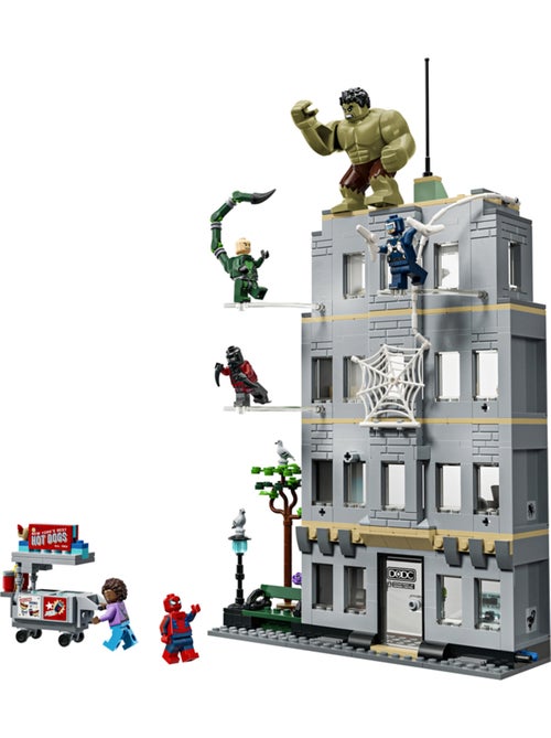 Lego 76350 - l'affrontement légendaire entre spider-man et hulk - Kiabi
