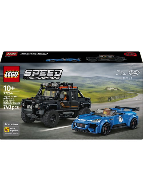 Lego 77264 - la jaguar project 7 et le land rover defender - Kiabi
