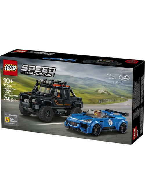 Lego 77264 - la jaguar project 7 et le land rover defender - Kiabi