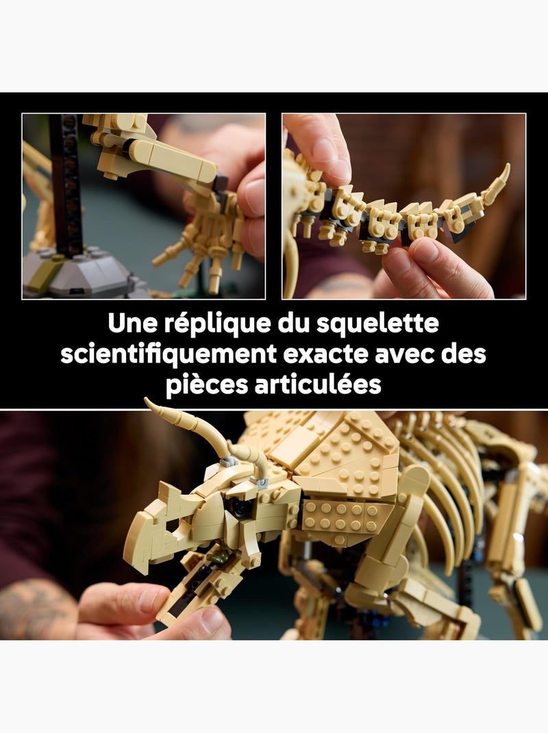 Lego 77985 - les fossiles de dinosaure : le tricératops Rouge - Kiabi