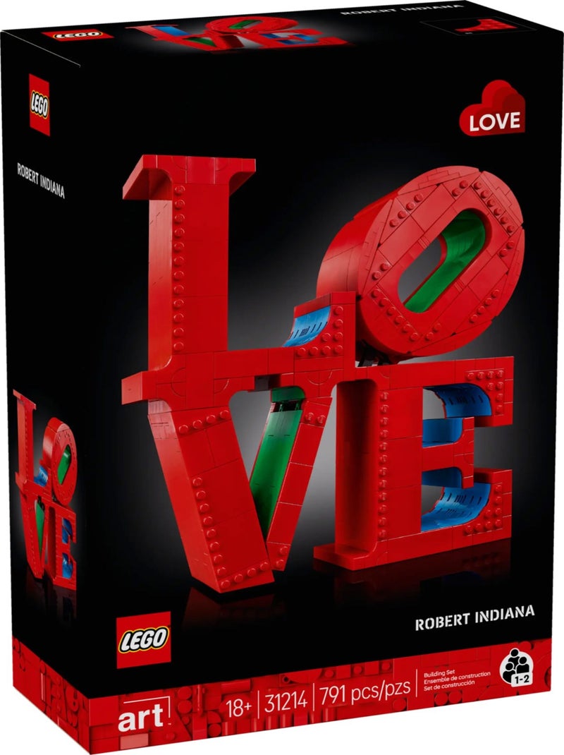 LEGO Art - Sculpture LOVE 31214 à Construire Rouge - Kiabi