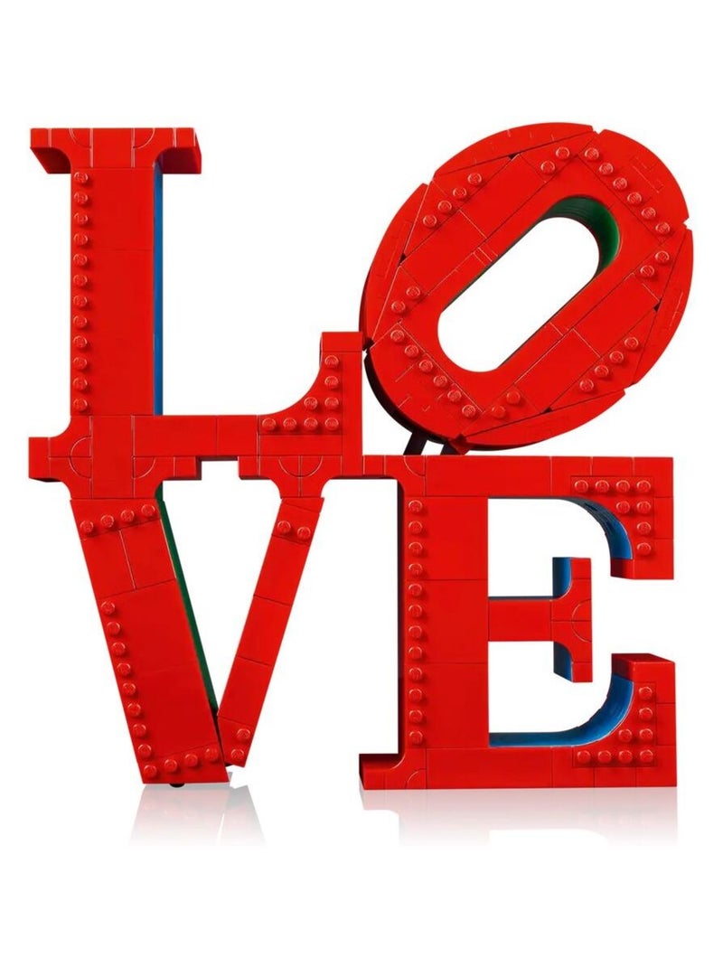 LEGO Art - Sculpture LOVE 31214 à Construire Rouge - Kiabi