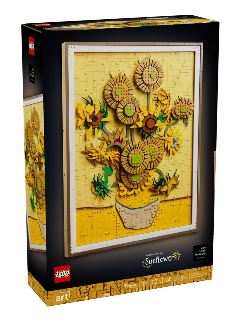 LEGO Art - Vincent van Gogh - Les Tournesols 31215 : Créez votre chef-d'œuvre Jaune - Kiabi