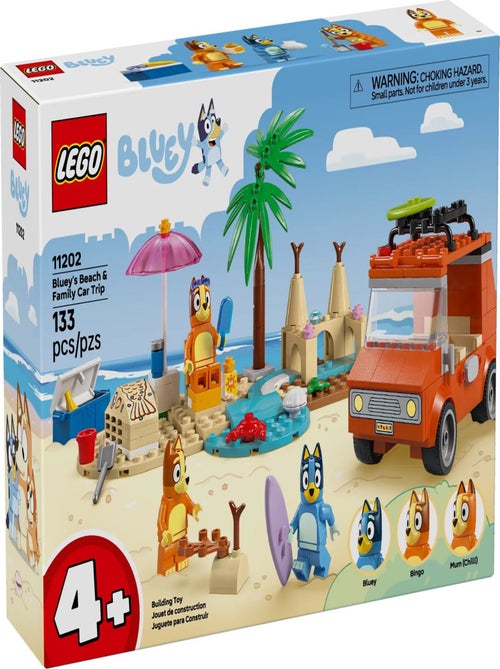 LEGO Bluey : Aventures de Plage et Voyage en Voiture - 11202 - Kiabi
