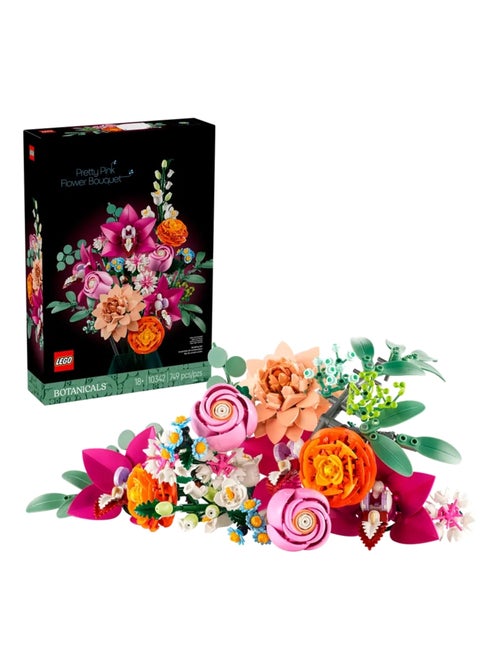 LEGO Botanicals - LEGO Icons - Le joli bouquet de fleurs roses - 10342 - Kiabi