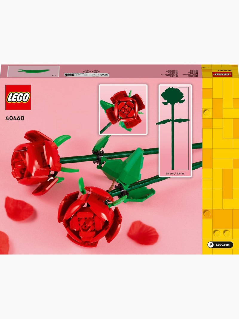 LEGO Botanicals Les Roses 40460 — 2 fleurs rouges Jaune - Kiabi