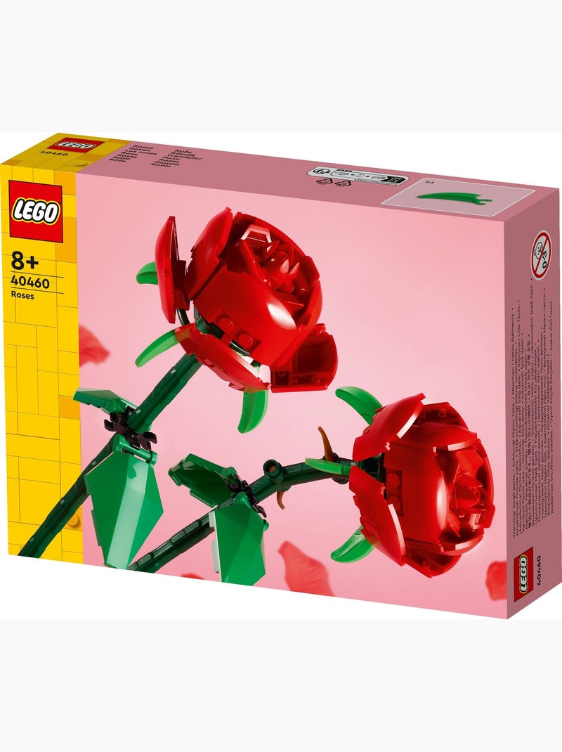 LEGO Botanicals Les Roses 40460 — 2 fleurs rouges Jaune - Kiabi