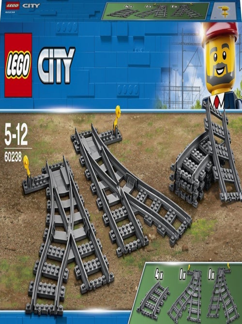 LEGO City - Aiguillages de voie 60238 - Kiabi