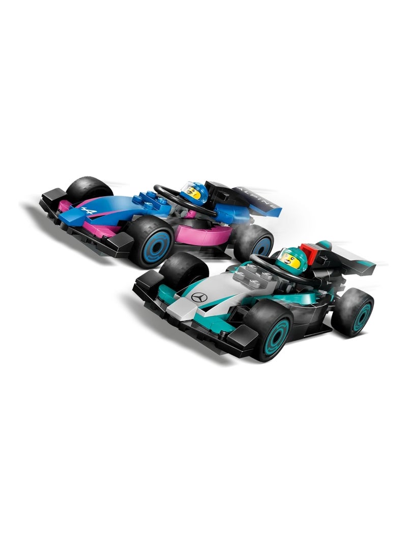 LEGO City - Garage de F1 et voitures Mercedes-AMG et Alpine - 60444 Multicolore - Kiabi