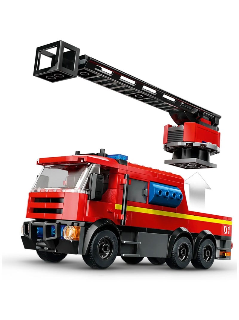 LEGO City - La caserne et le camion de pompiers - 60414 Multicolore - Kiabi