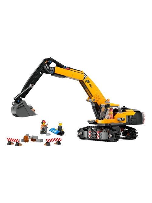LEGO City - La pelleteuse de chantier jaune - 60420 - Kiabi LEGO City - La pelleteuse de chantier jaune - 60420 - Kiabi