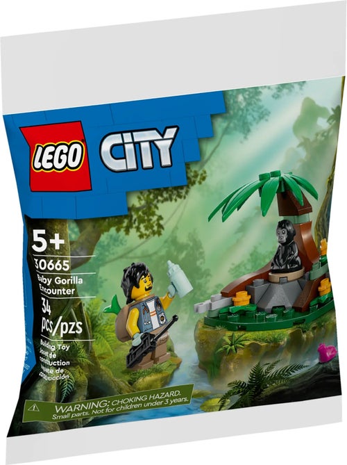 LEGO City - La rencontre avec le bébé gorille (Polybag) - 30665 - Kiabi