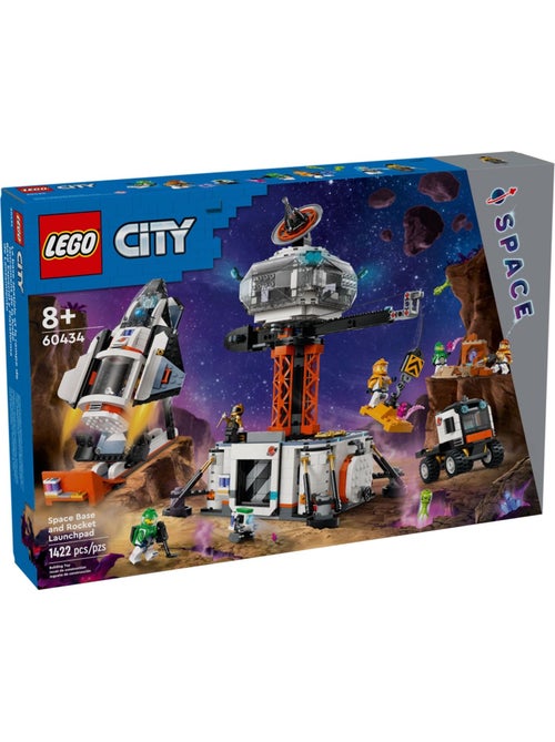 LEGO City - La station spatiale et la base de lancement de fusées - 60434 - Kiabi