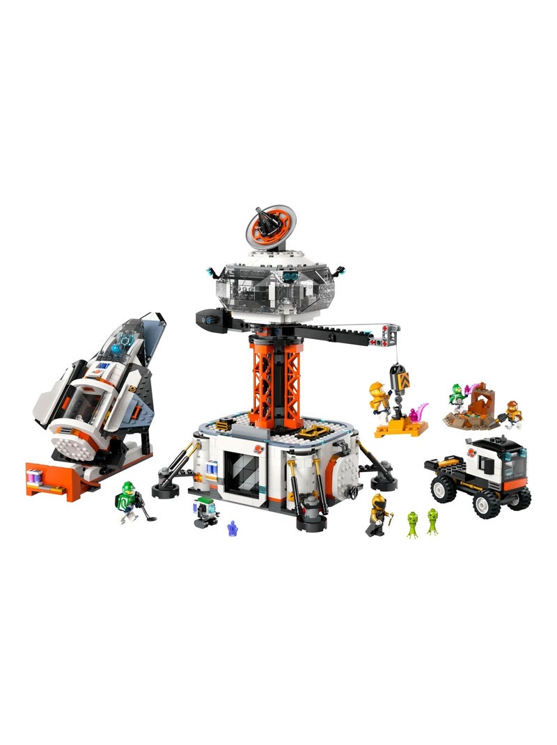 LEGO City - La station spatiale et la base de lancement de fusées - 60434 Multicolore - Kiabi