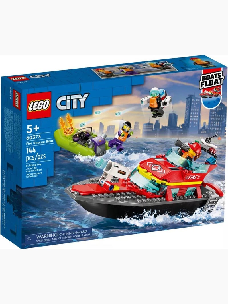 LEGO City - Le bateau de sauvetage des pompiers - 60373 Multicolore - Kiabi