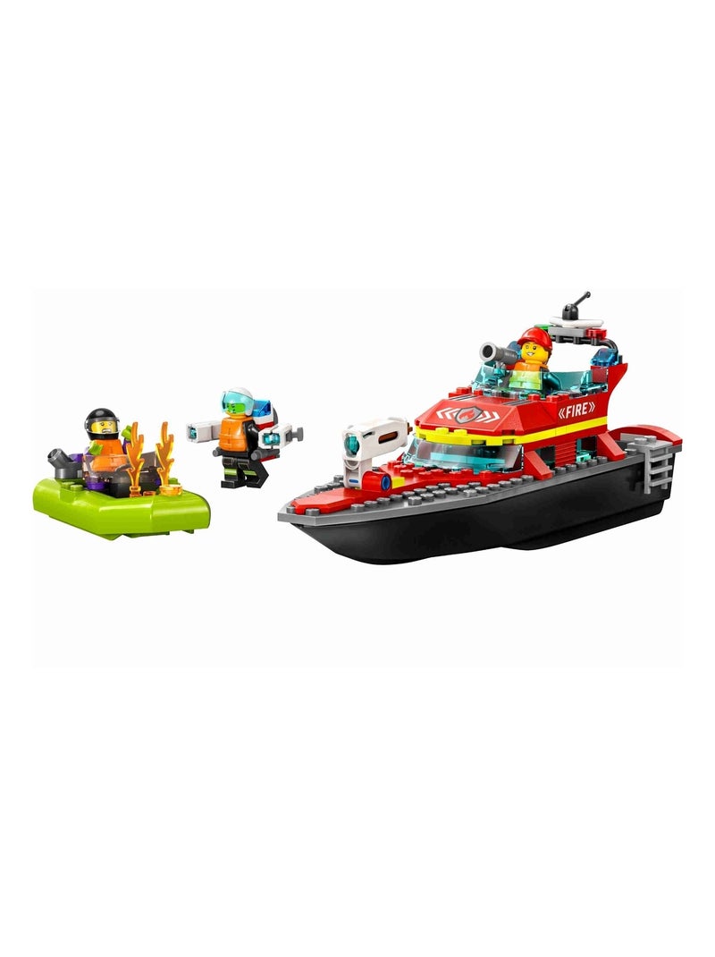 LEGO City - Le bateau de sauvetage des pompiers - 60373 Multicolore - Kiabi