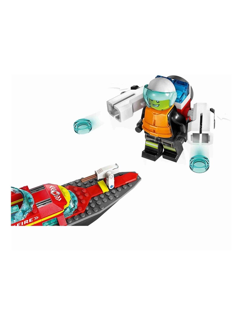 LEGO City - Le bateau de sauvetage des pompiers - 60373 Multicolore - Kiabi