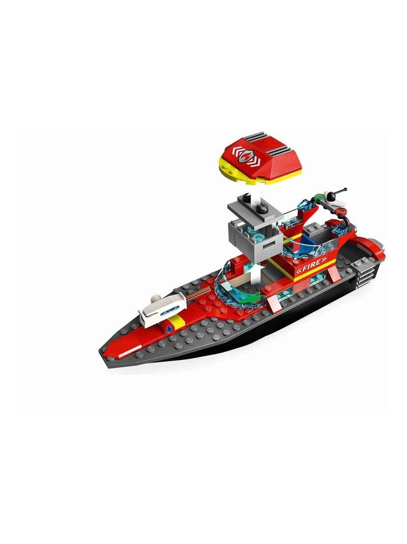 LEGO City - Le bateau de sauvetage des pompiers - 60373 Multicolore - Kiabi