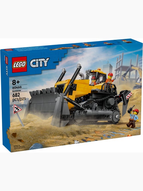 LEGO City - Le bulldozer jaune - 60466 - Kiabi