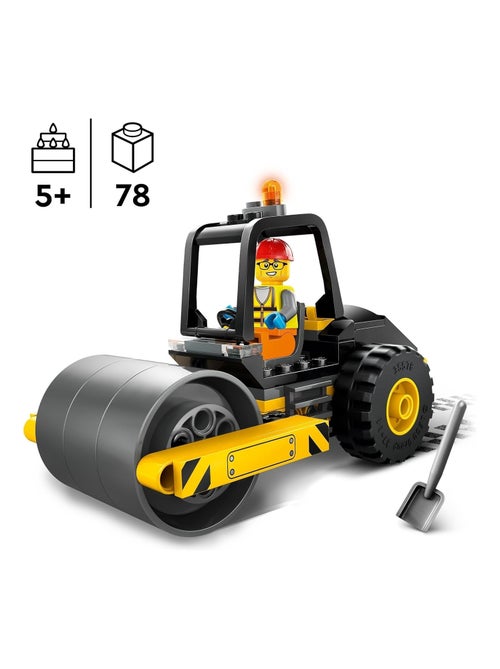 LEGO City - Le rouleau compresseur de chantier - 60401 - Kiabi