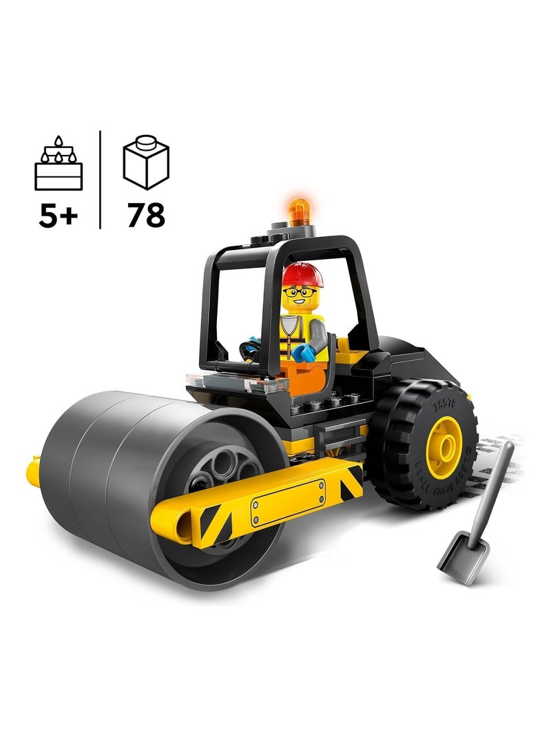 LEGO City - Le rouleau compresseur de chantier - 60401 Multicolore - Kiabi