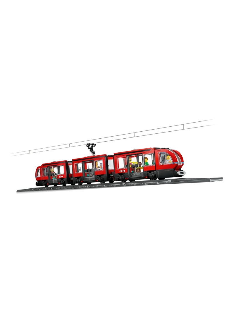 LEGO City - Le tramway et la station du centre-ville - 60423 Multicolore - Kiabi