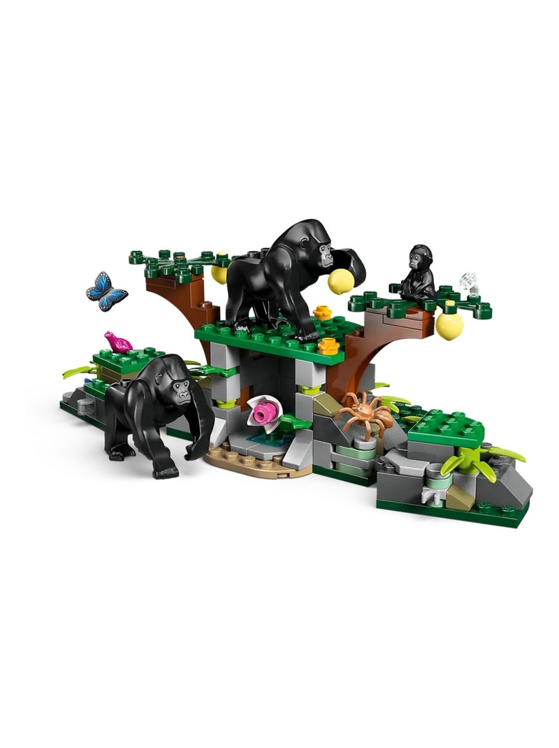 LEGO City - L'hélicoptère de l'explorateur de la jungle au camp de base - 60437 Multicolore - Kiabi