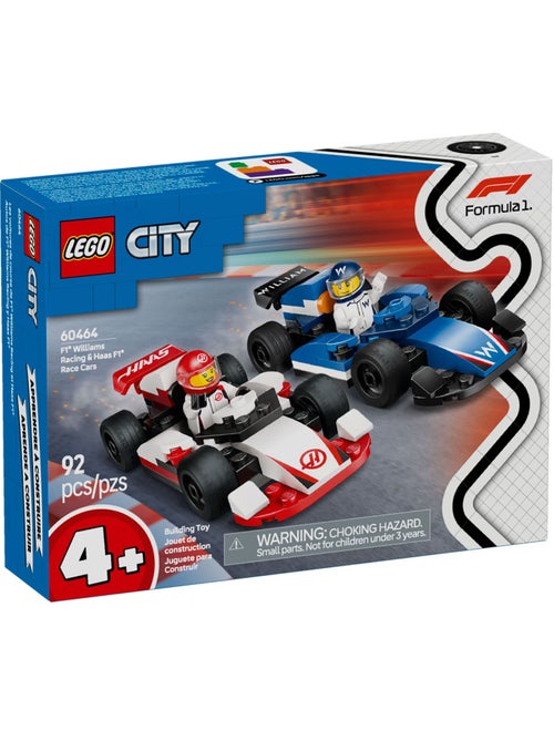 LEGO City - Voitures de course de F1 Williams Racing et Haas F1 - 60464 - Kiabi
