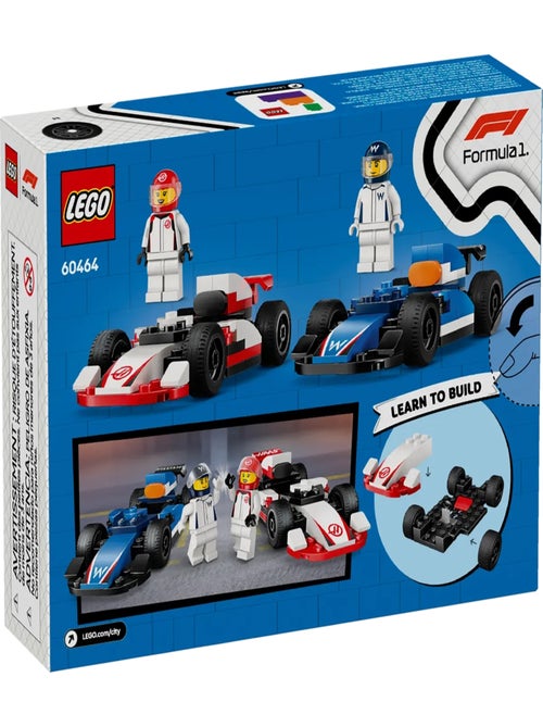 LEGO City - Voitures de course de F1 Williams Racing et Haas F1 - 60464 - Kiabi