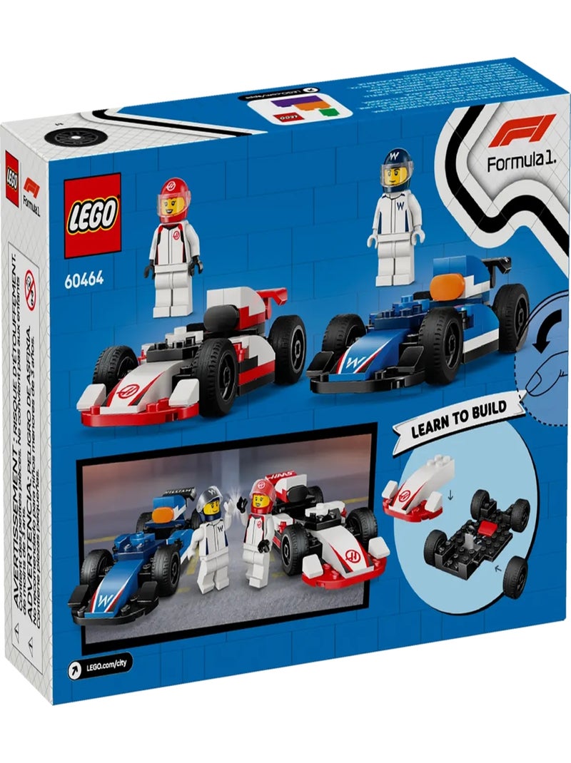 LEGO City - Voitures de course de F1 Williams Racing et Haas F1 - 60464 Multicolore - Kiabi