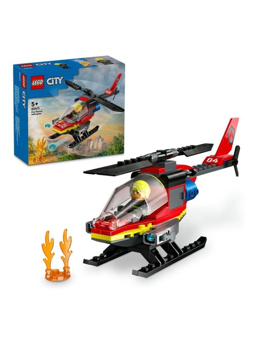 LEGO City 60411 - Hélicoptère de secours des pompiers (dès 5 ans) - Kiabi