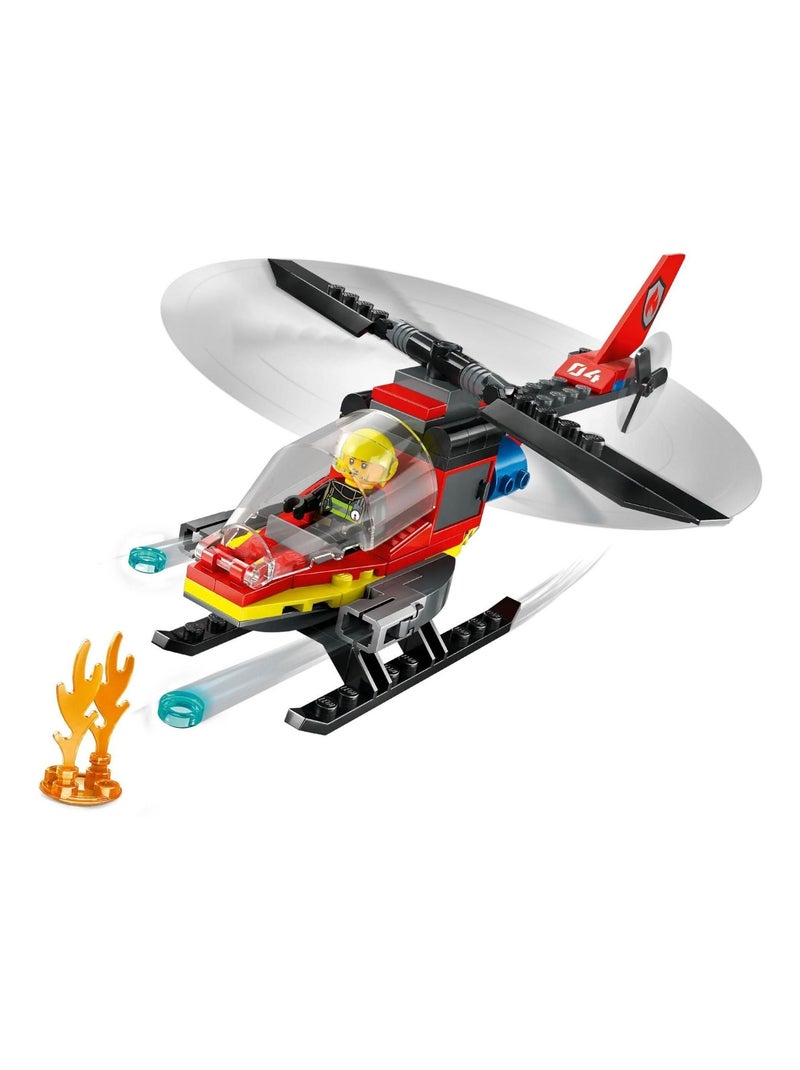 LEGO City 60411 - Hélicoptère de secours des pompiers (dès 5 ans) Multicolore - Kiabi