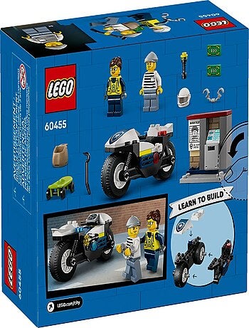 LEGO City 60455 — La course-poursuite en moto de police