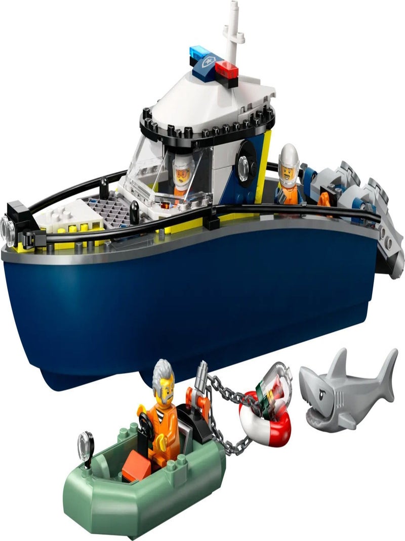 LEGO City 60456 Course-poursuite en bateau de police, 264 pièces Multicolore - Kiabi