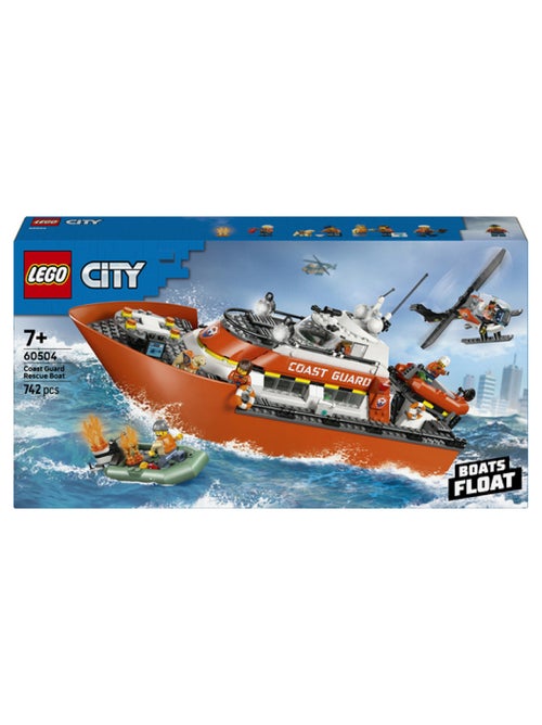 LEGO City 60504 Bateau de sauvetage et hélicoptère des garde‑côtes - Kiabi