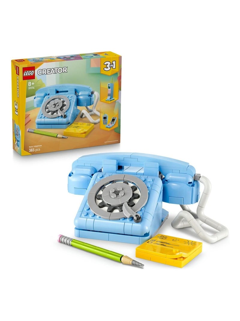 LEGO CREATOR Le téléphone rétro 31174 Bleu Enfant